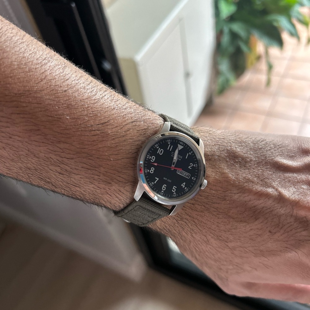 Citizen Army Green and Silver Men's Watch